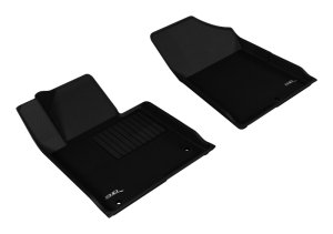 Hyundai Sonata Floor Mats - Front - 3D MAXpider - Kagu - Black - `15-`20